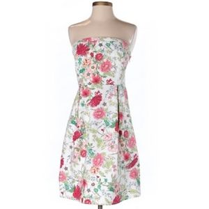 Old Navy Strapless Floral Cotton Dress